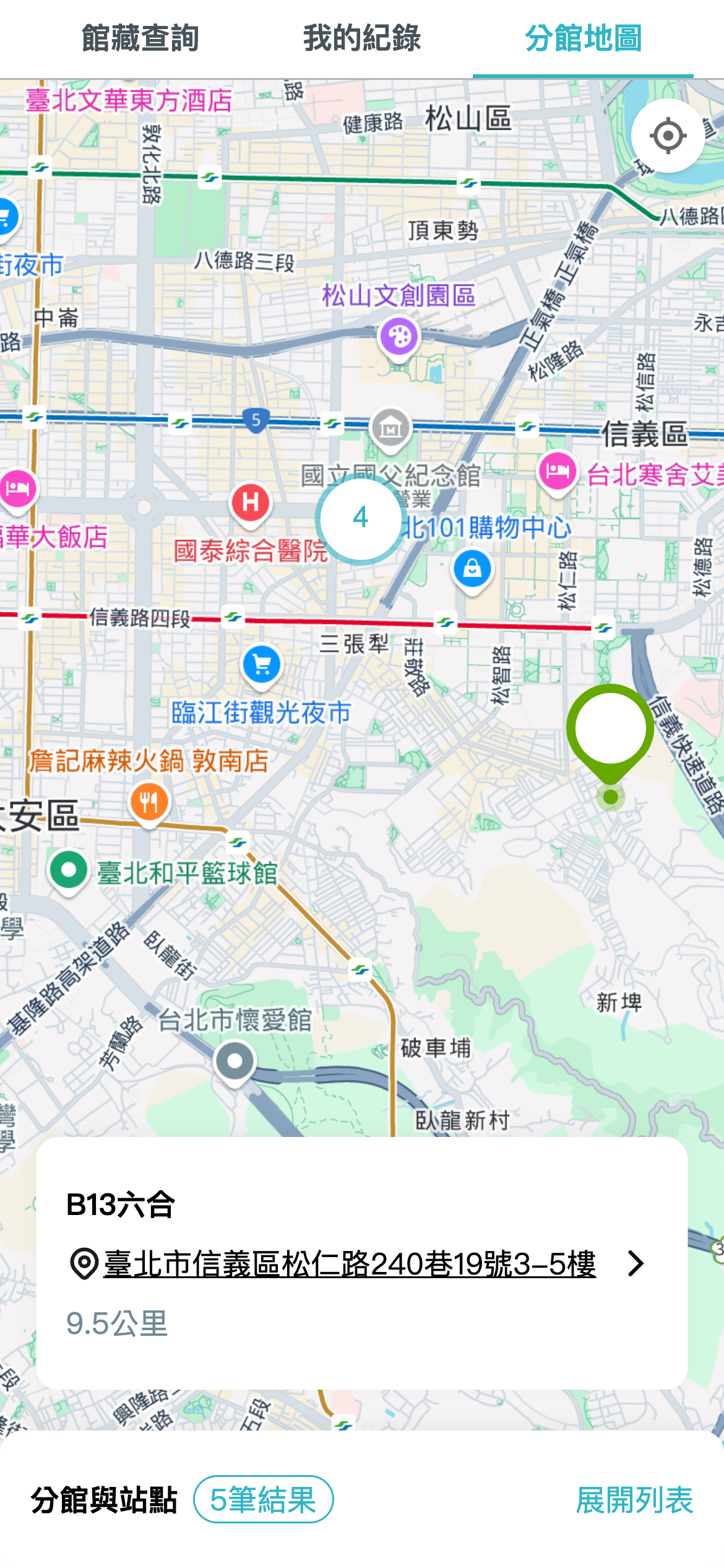 Branch Map - Venue Basic Information